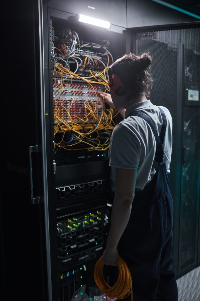 Engineer in Server Room