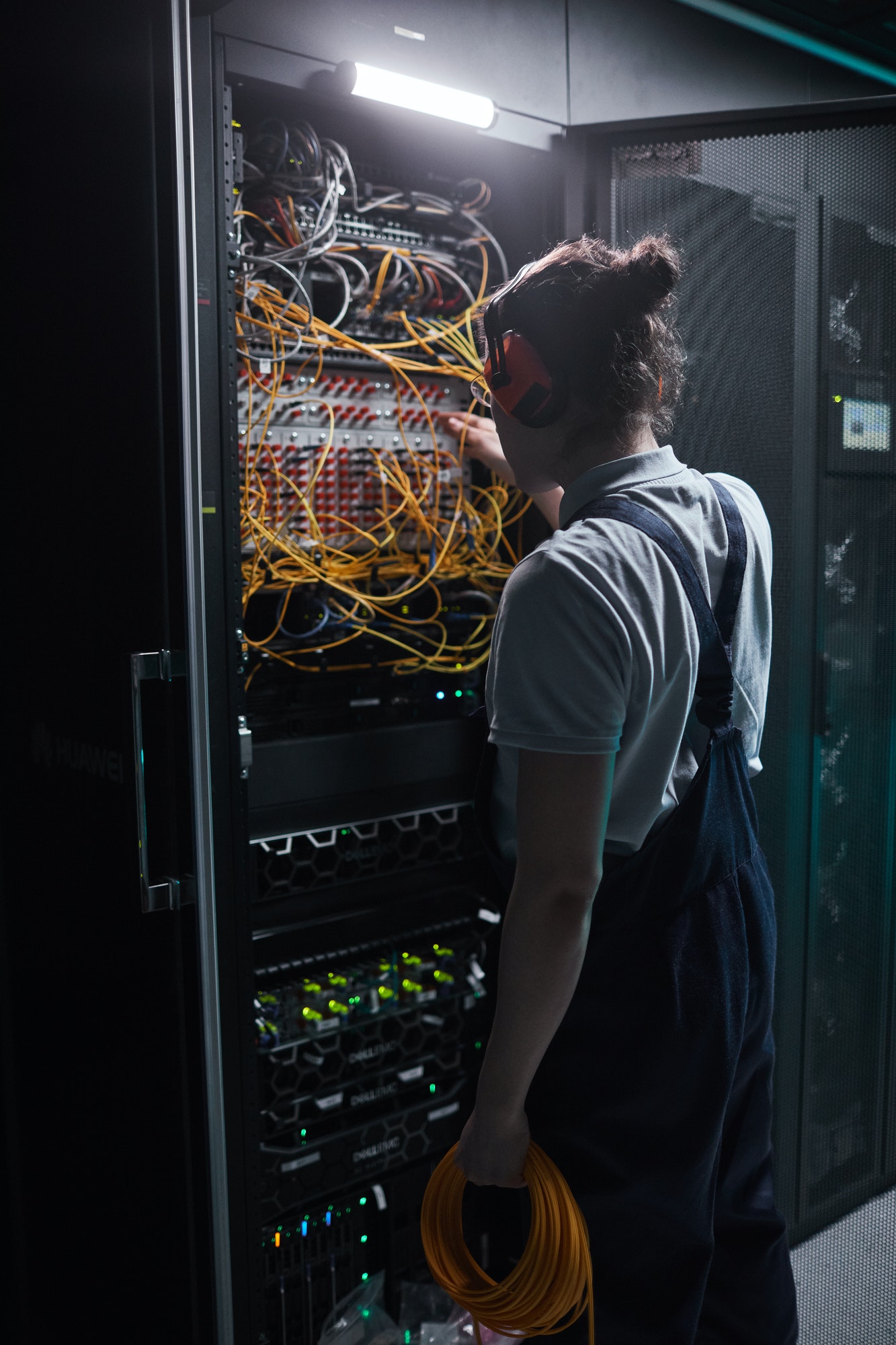 Engineer in Server Room